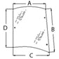 Cab Glass - Side Window Left Hand Fits Massey Ferguson 6150 6180 8120 3902130M1