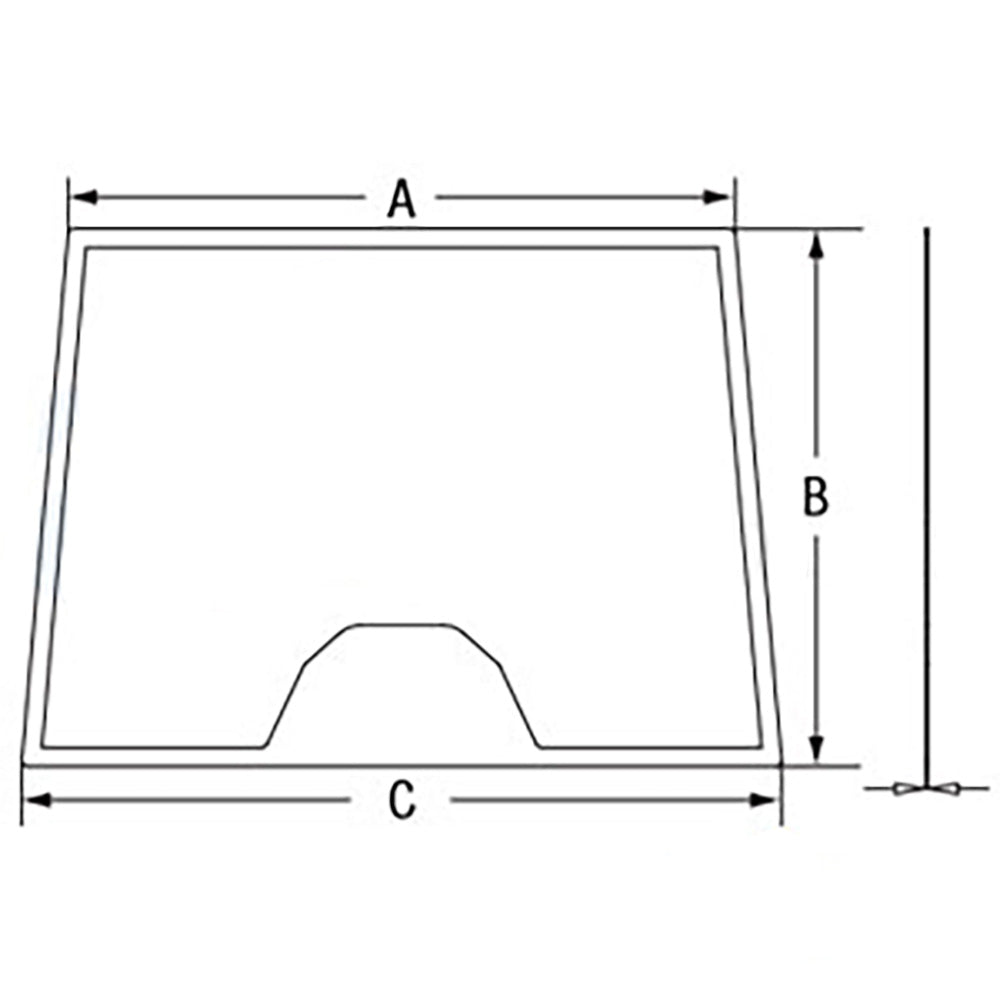 Windshield Cab Glass Fits Massey Ferguson 8150 6180 6140 8120 6170 8140 6150