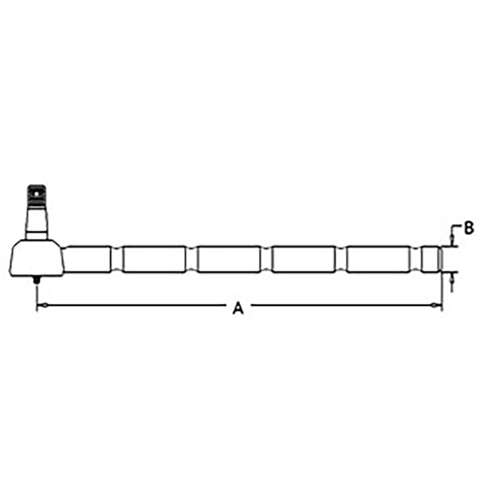 WN-393228R11-PEX Tie Rod, Outer Fits International/CaseIH 2424 2444 424