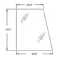 Cab Glass Door Upper - Right Hand Fits Case 590 Super M 580M 580 Super M