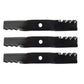 (3) Mower Mulching Blades M164016 Fits John Deere 54" X738 X739 X750 X754