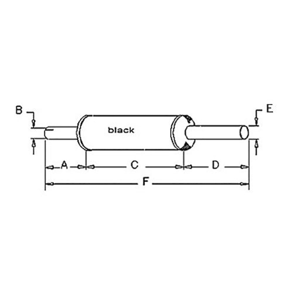 Muffler Fits International 756 826 706 398512R2