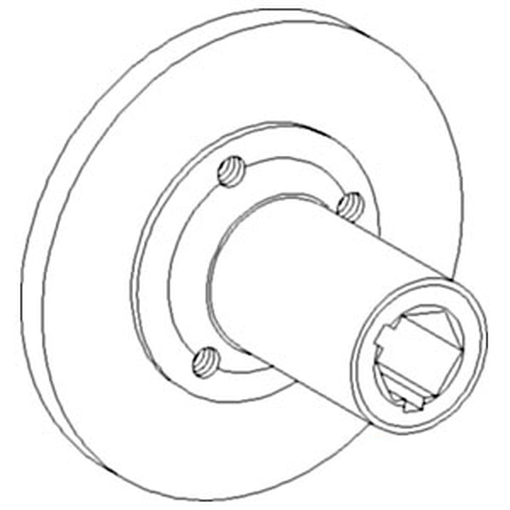 398526A1 New Feeder House Jack Shaft Drive Hub Fits Case-IH Combine Models