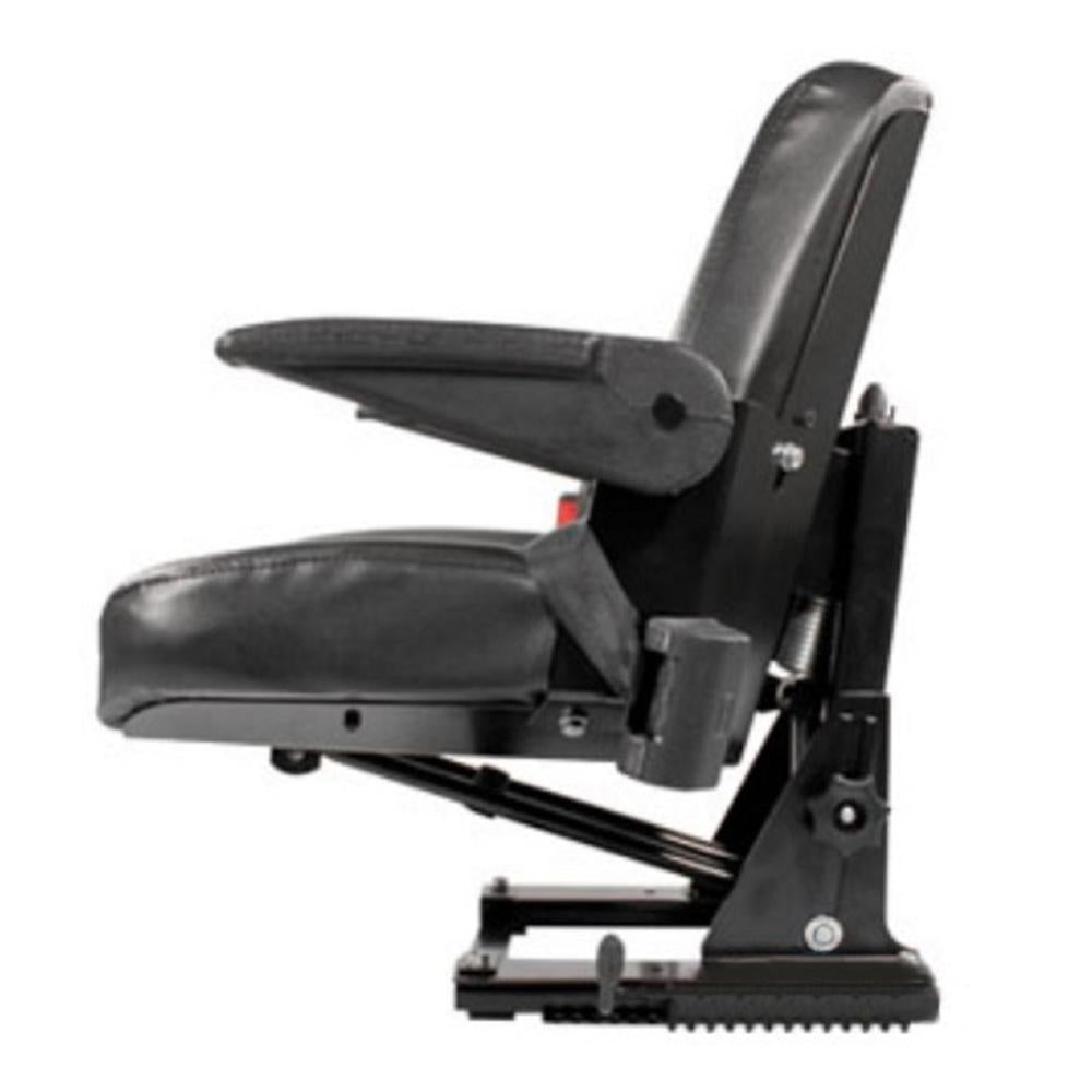 Black Vinyl Seat Assembly w/ Suspension Fits Kubota Replaces 3A011-85010