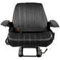 Black Vinyl Seat Assembly w/ Suspension Fits Kubota Replaces 3A011-85010
