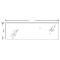 Rear Cab Glass Fits Kubota M8200 M5700 M9000 M105 M4900 M95 M6800 3A751-70550