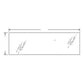 Lower Rear Glass Fits M105S M4900 M5700 M6800 M8200 M9000 M95S 3A751-70550 3A751
