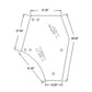 LH Cabin Glass 3C581-70774 Fits Kubota M5040 M6040 M7040 M8540 M9540