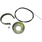 4 1/2" Brake Band Drum and Cable Kit for Go Kart ATV Mini Bike Go-Cart