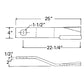 401046 24-3/4" CW Blade for Schulte Rotary Cutter