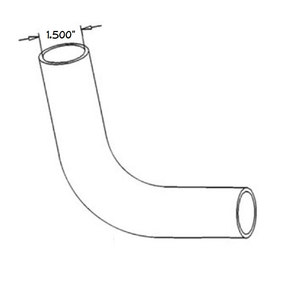 402205R1 New Lower Radiator Hose Fits Case-IH Tractor Models 574 674 1.5" ID