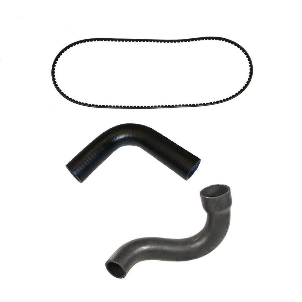 Upper & Lower Radiator Hose Kit w/ Fan Belt Fits Case-IH Tractors 574 674