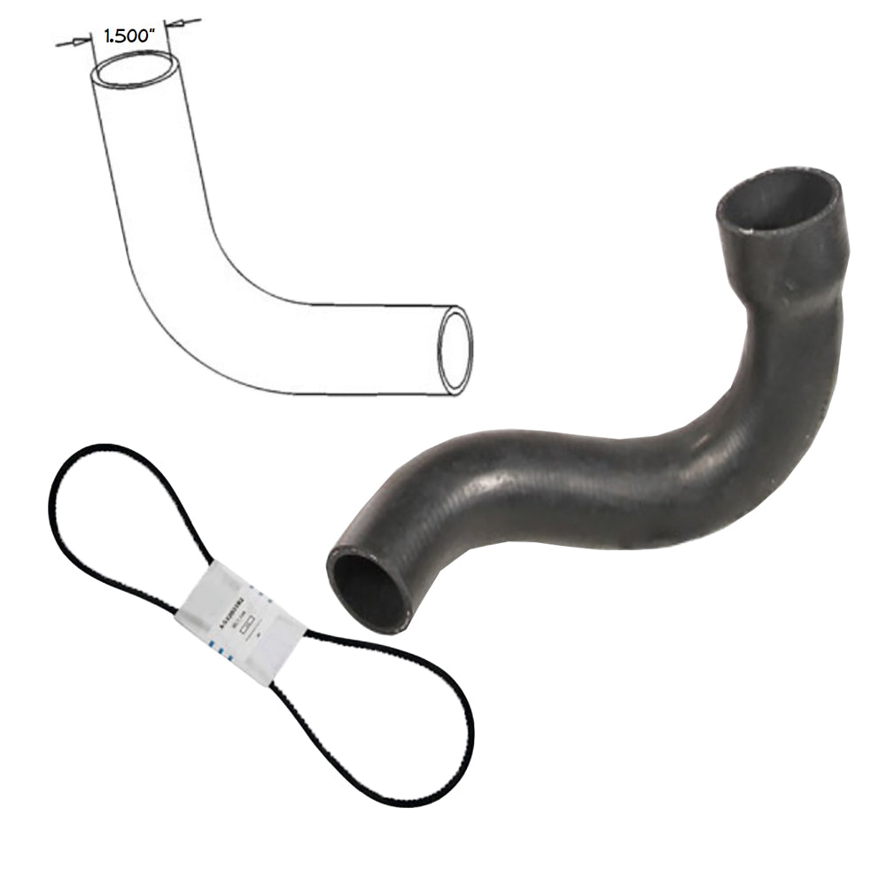 Upper & Lower Radiator Hoses w/ Fan Belt Fits Case/International Harvester