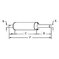 Muffler Fits International 3414 424 444 504 2444 2504 2424 403825R1
