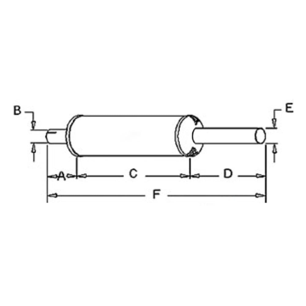R1659 Muffler Fits IH / Fits FARMALL