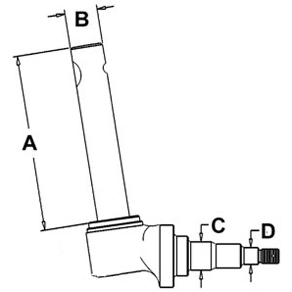 405838R11 405838R12 LH & RH Spindle Fits Case IH Fits International Tractor 454