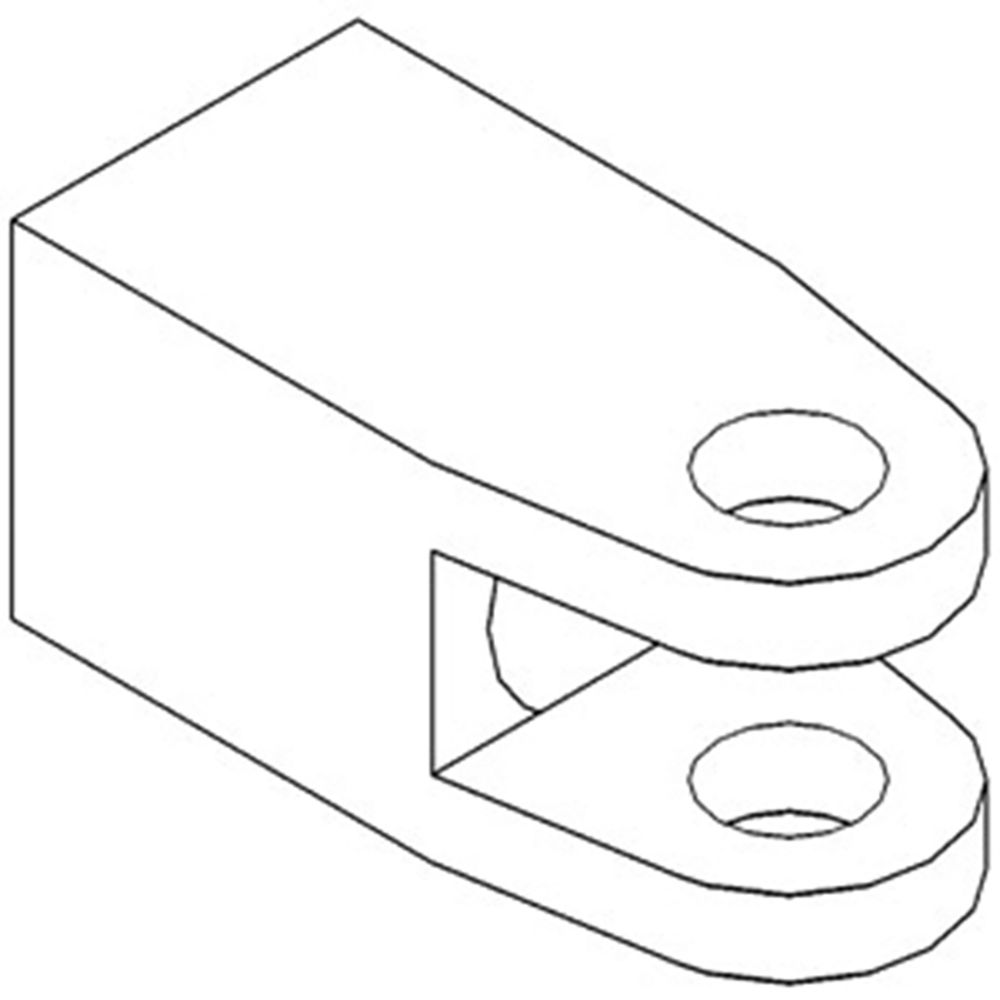 406249R1 Stabilizer Yoke Front (3.980" long) Fits Case-IH 1066 1086 1206 1256