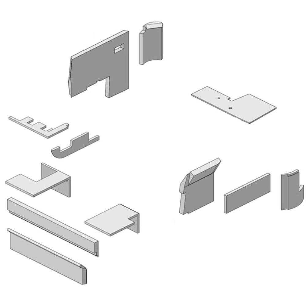 Brindle Brown Cab Restoration Foam Kit Fits John Deere 4WD Tractor 8450