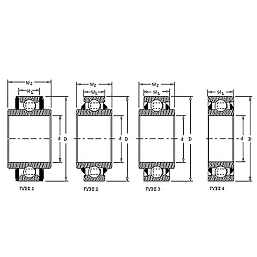 406677 Pre-Lube Cylindrical Square Bore Disc Bearing W211PP5 RPO103I SMAW211PP5