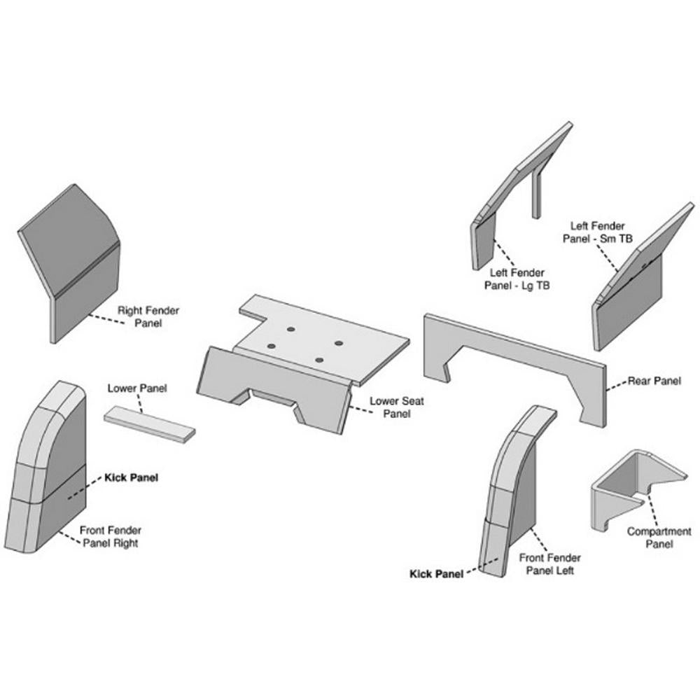 Blue Cab Foam Kit Fits Ford New Holland 7700 7710 8700 9700 TW5 TW10 TW20 T