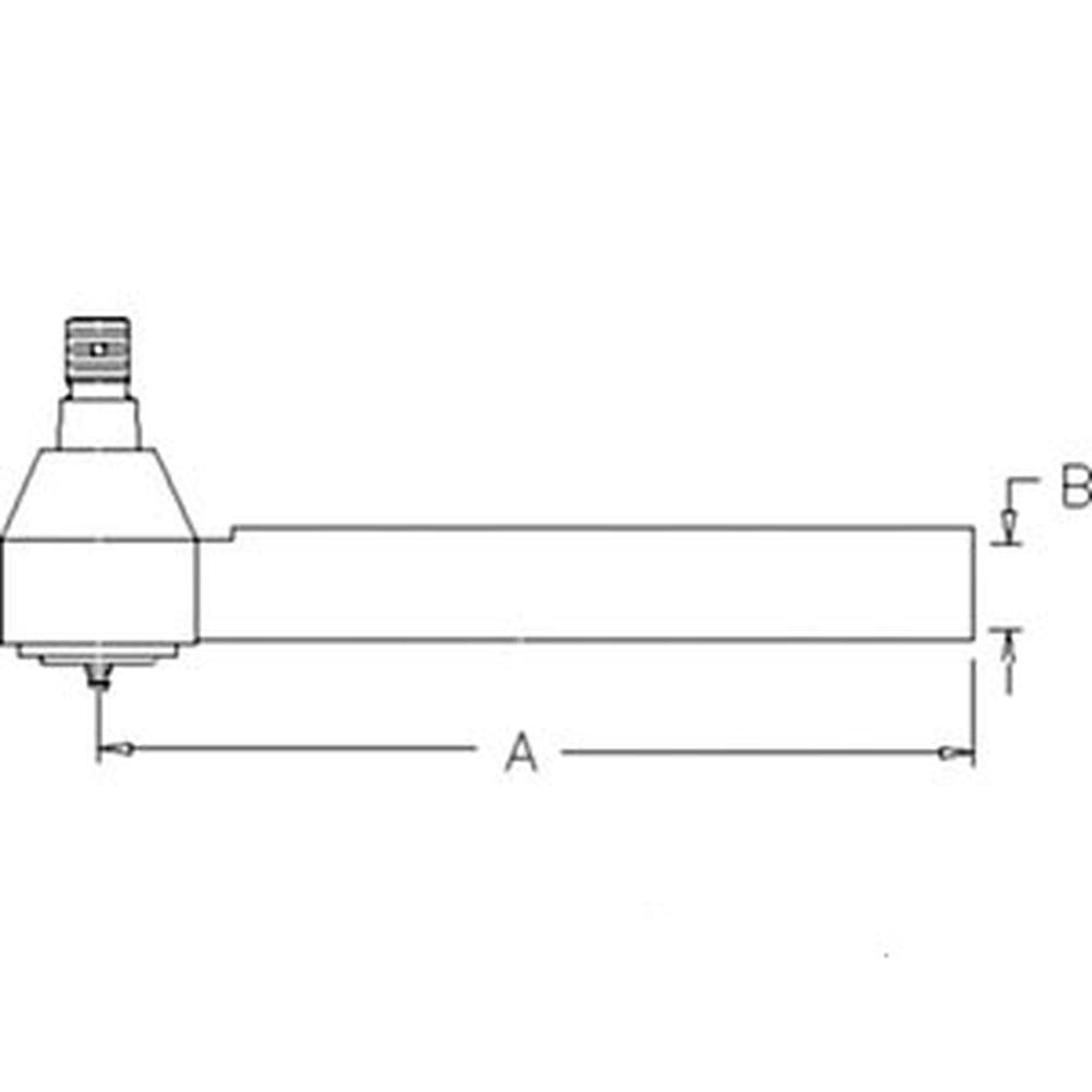 411904A1 New RH Thread Steering Cylinder Tie Rod Fits Case-IH Tractor Model