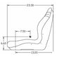Yellow Seat w/ Armrests & Bracket Fits John Deere Tractor X720 X724 X728 X740
