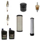 Filter Tune-Up Kit w/10W-30 Oil & Spark Plugs BPR4ES Fits Kawasaki FX751V FX801V
