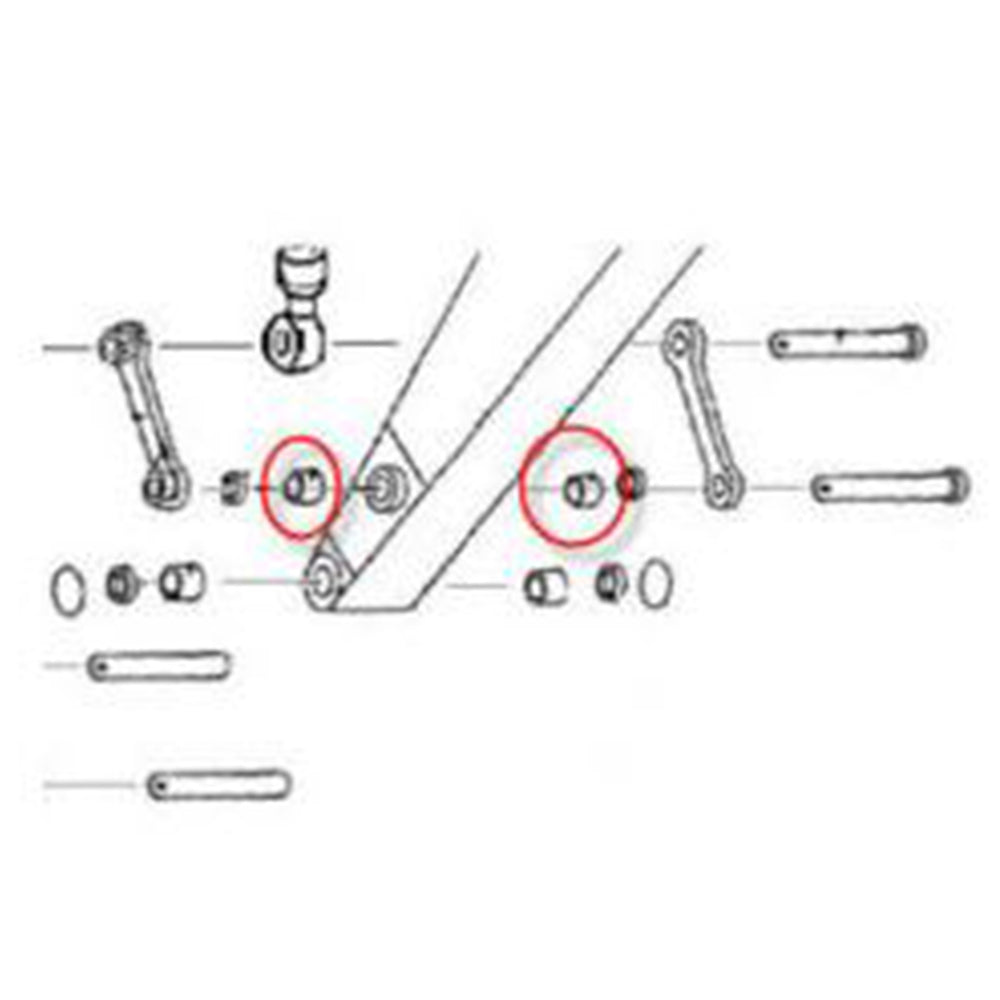 4344898 Bushing - Fits HITACHI ZX120, ZX120-3, ZX135US, ZX135US-3, ZX135US-5N