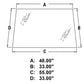 Upper Windshield Glass Fits 580M 580M SERIES 2 580SM 580SM PLUS SERIES 2 580SM