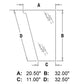 Left Hand Lower Front Glass Fits 580M 580SM 590SM Series 1 Series 2 338420A1