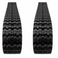 Two (2) 450x86x58 Rubber Tracks 450 mm Fits John Deere Loaders 331G CT333G 333P