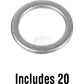 456-35000-20-JN J&N Electrical Products Washer, Flat