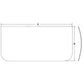 Lower Windshield Glass Fits Hitachi Replaces 4448307