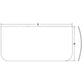 Front Lower Cab Glass Window fits Hitachi Excavator 4602563R TH4448307 4448307