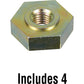 462-19008-4-JN J&N Electrical Products Nut, Hex