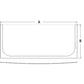 Lower Windshield Glass Fits Hitachi Excavator ZX240-3 ZX270-3 ZX350-3 ZX450-3