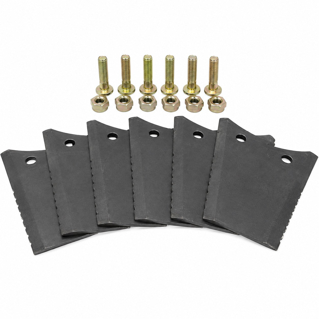 84141246 Set of (6) Straw Chopper Blades Fits Case-IH Combine Model(s)