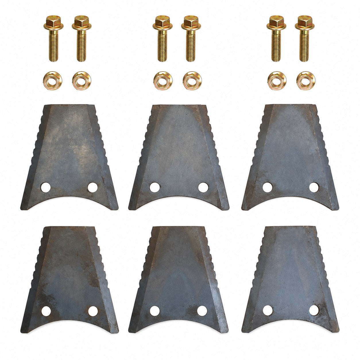 84141246 Set of (6) Straw Chopper Blades Fits Case-IH Combine Model(s)