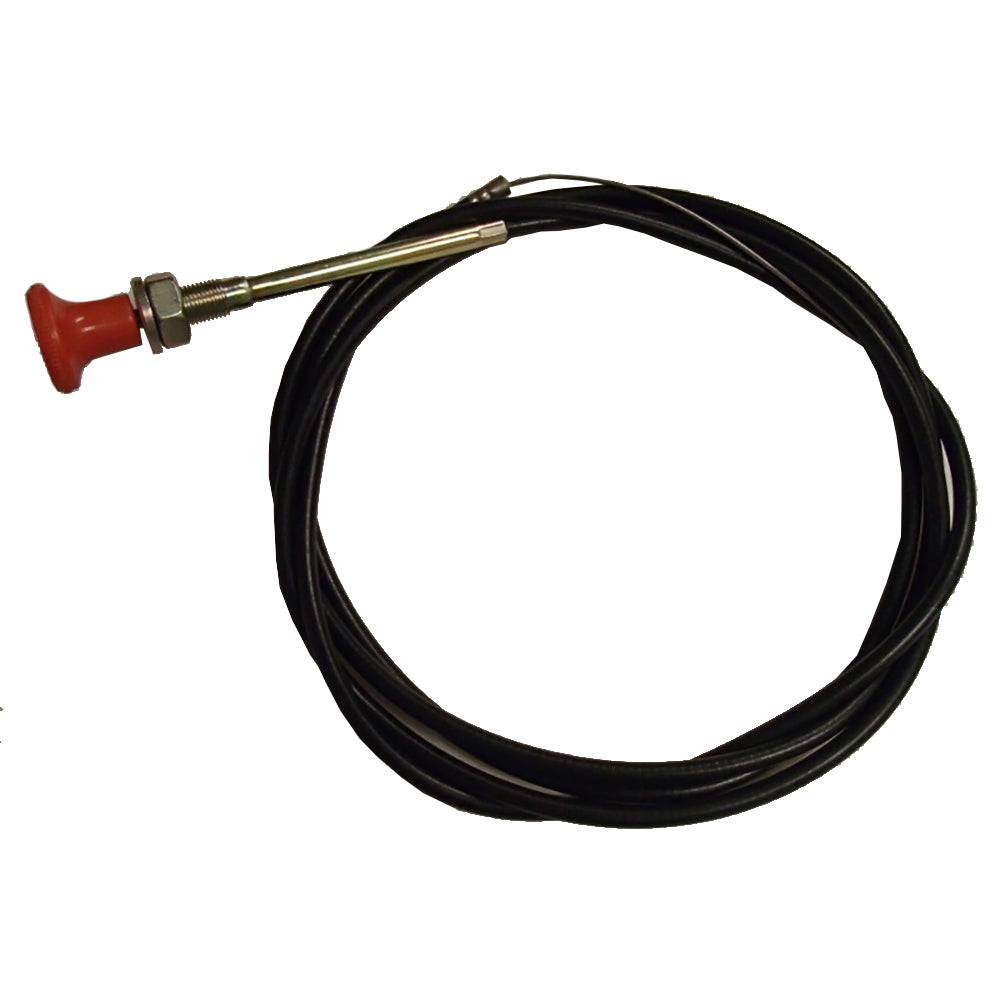 47V1534 Universal Fit 82" Long Round Red Handle Pull to Stop Cable