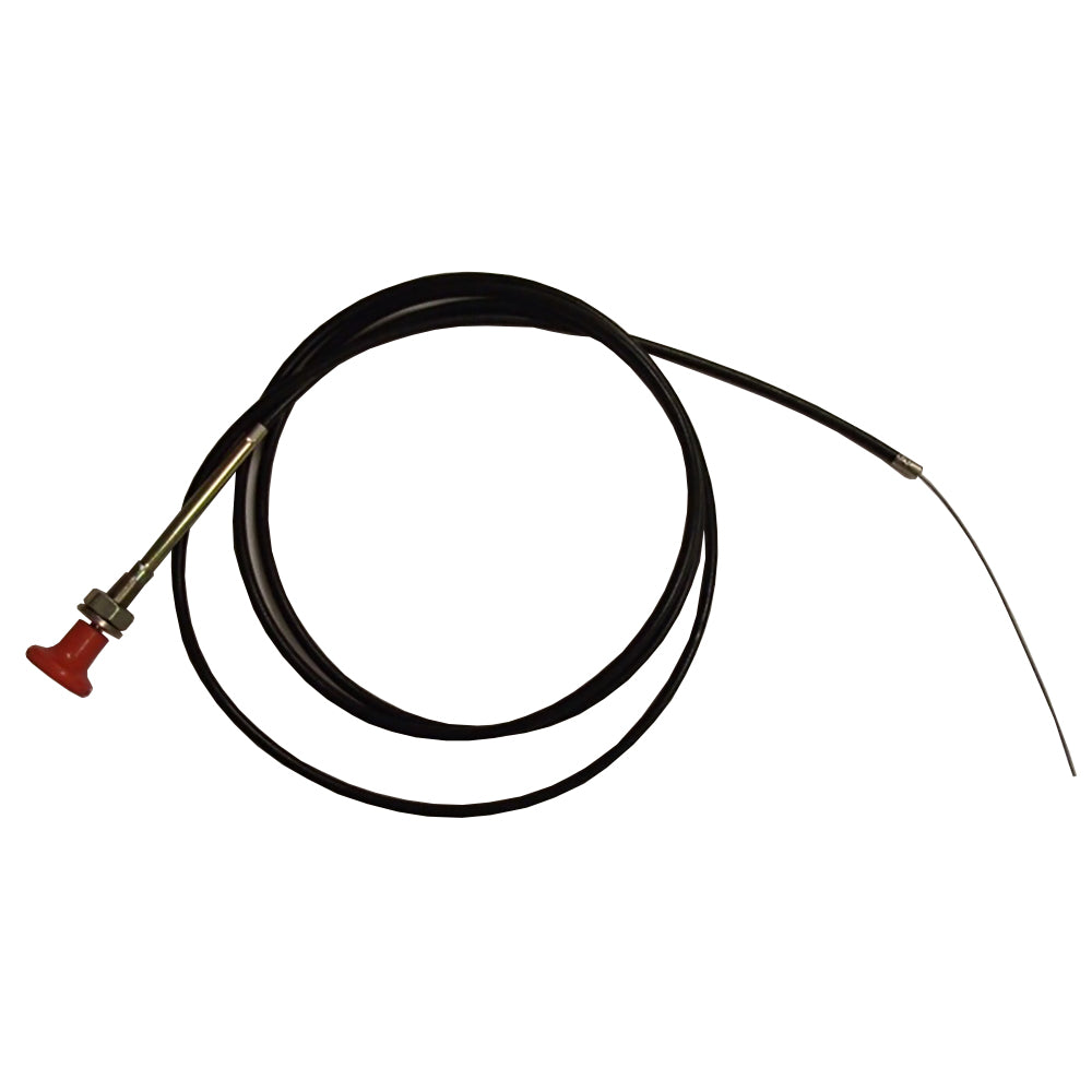 47V1534 Universal Fit 82" Long Round Red Handle Pull to Stop Cable
