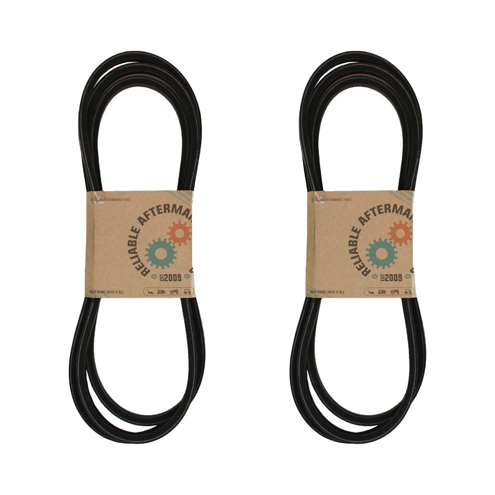 Two Pack 382090 Blade Drive Belt REL Fits Grasshopper M161R 3461R 9861 61" Decks