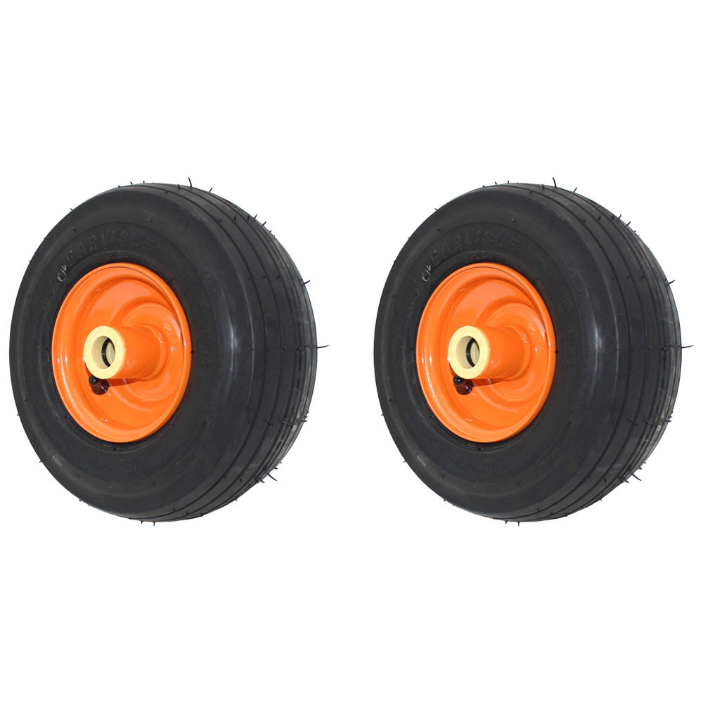 485207 (2) Two Caster Wheel Assy 11x4.00-5 For Scag Zero-Turns Freedom Liberty Z