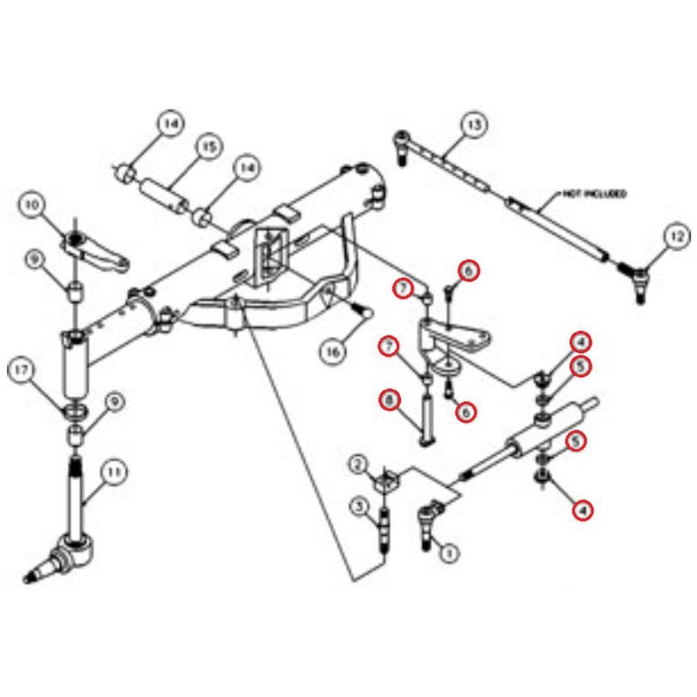 50291003 New Basic Front Axle Overhaul Kit Fits Case-IH Tractor Models 766
