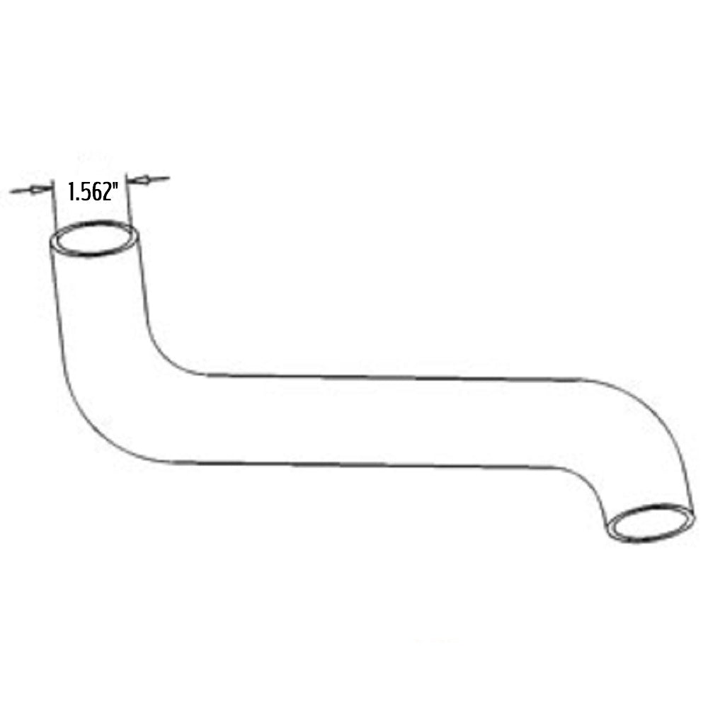 Radiator Hose - Upper Fits Massey Ferguson 180 506380M1