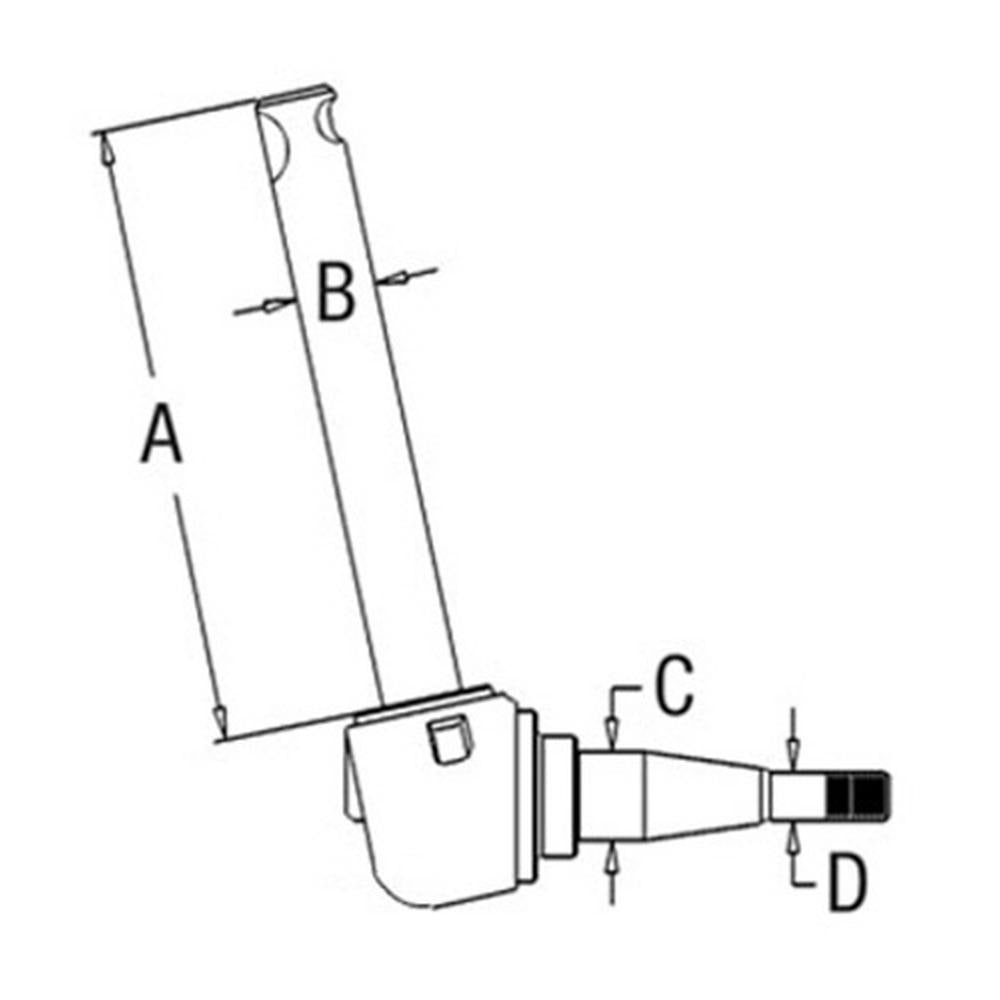 RH / LH Spindle Fits Massey Ferguson Replaces 194391M91