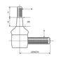 Tie Rod Fits White Replaces 31-2901916