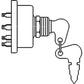 Ignition/Light Key Switch Fits Allis Chalmers 5040 5045 5050 Tractors 72089440