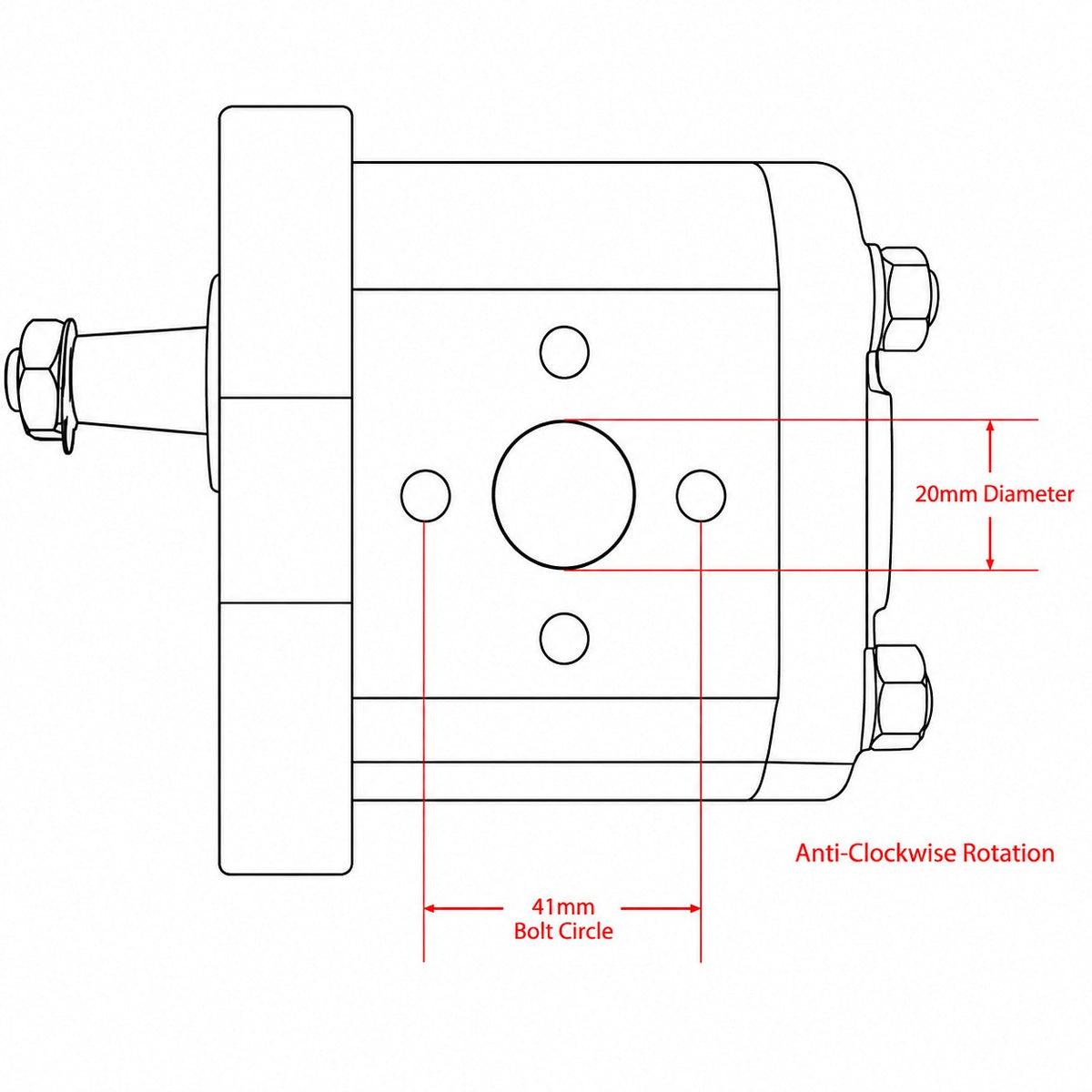 Hydraulic Pump Fits Case/International Harvester Replaces 2040333