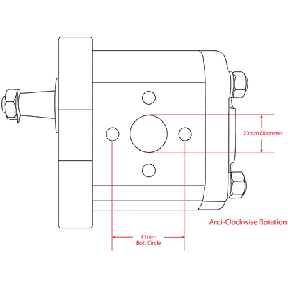 Hydraulic Pump Fits Case/International Harvester Replaces 2040333