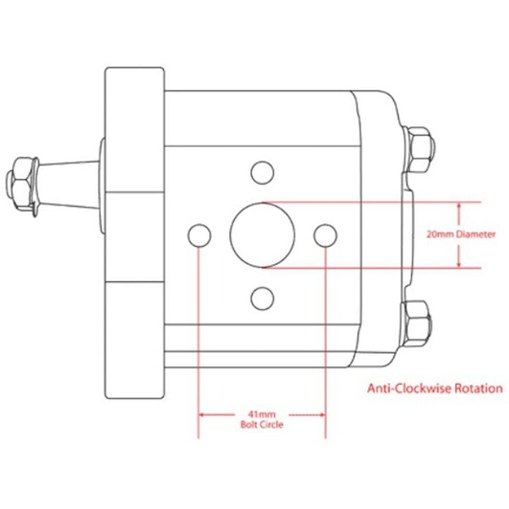 Hydraulic Pump Fits Allis Chalmers Replaces 1909916